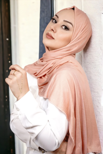 Penye Şal Lüks - Somon