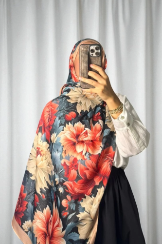 Manolya Model Retro Desen Şal - 11