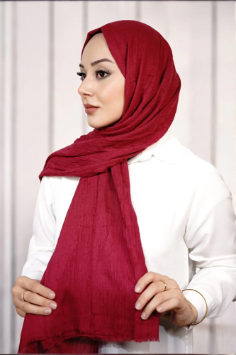 Bambu Şal - Kırmızı