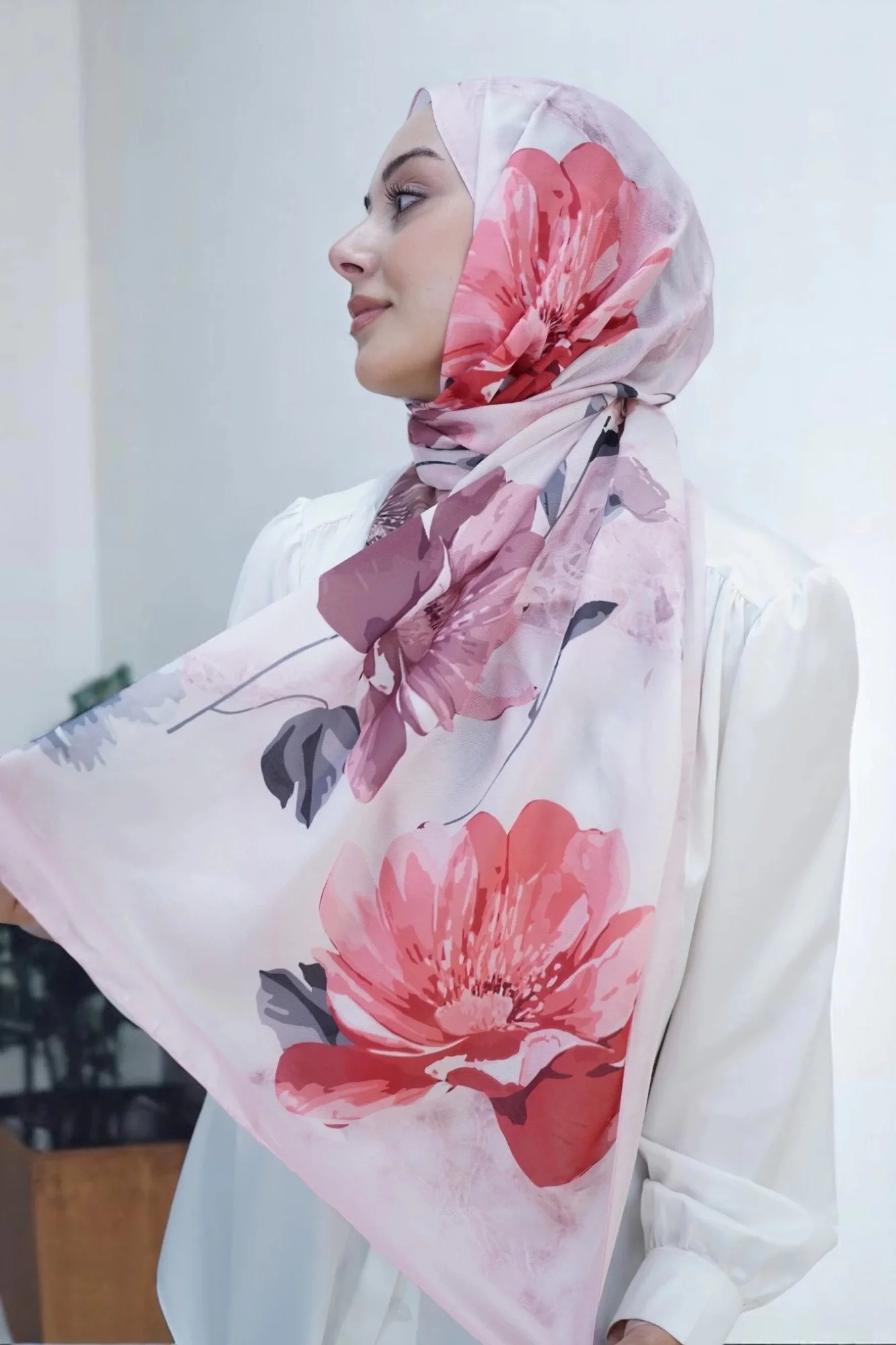 Bahar Model Retro Desen Retro Şal - 14