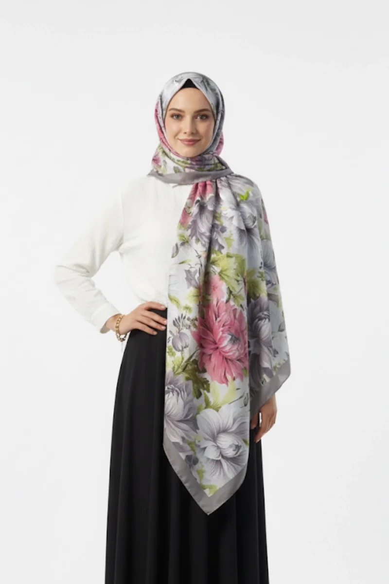 Manolya Model Retro Desen Şal - 9