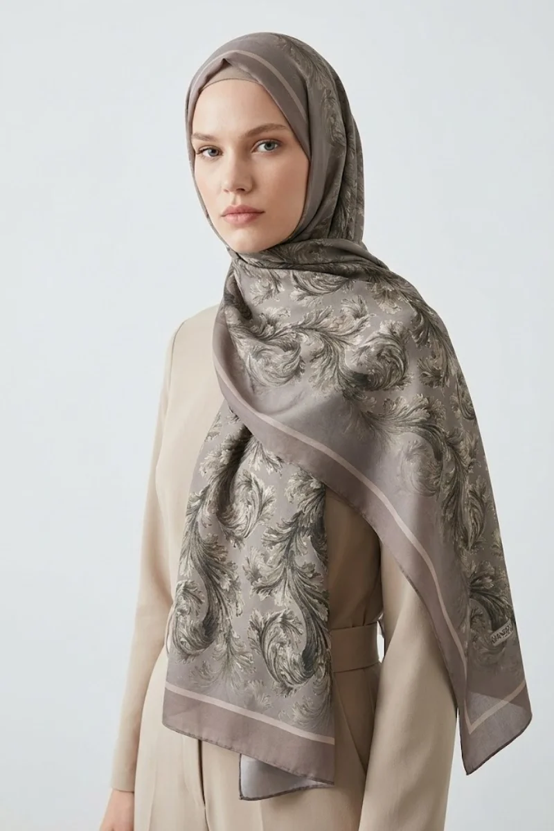 Deva Model Retro Desen Şal - 8