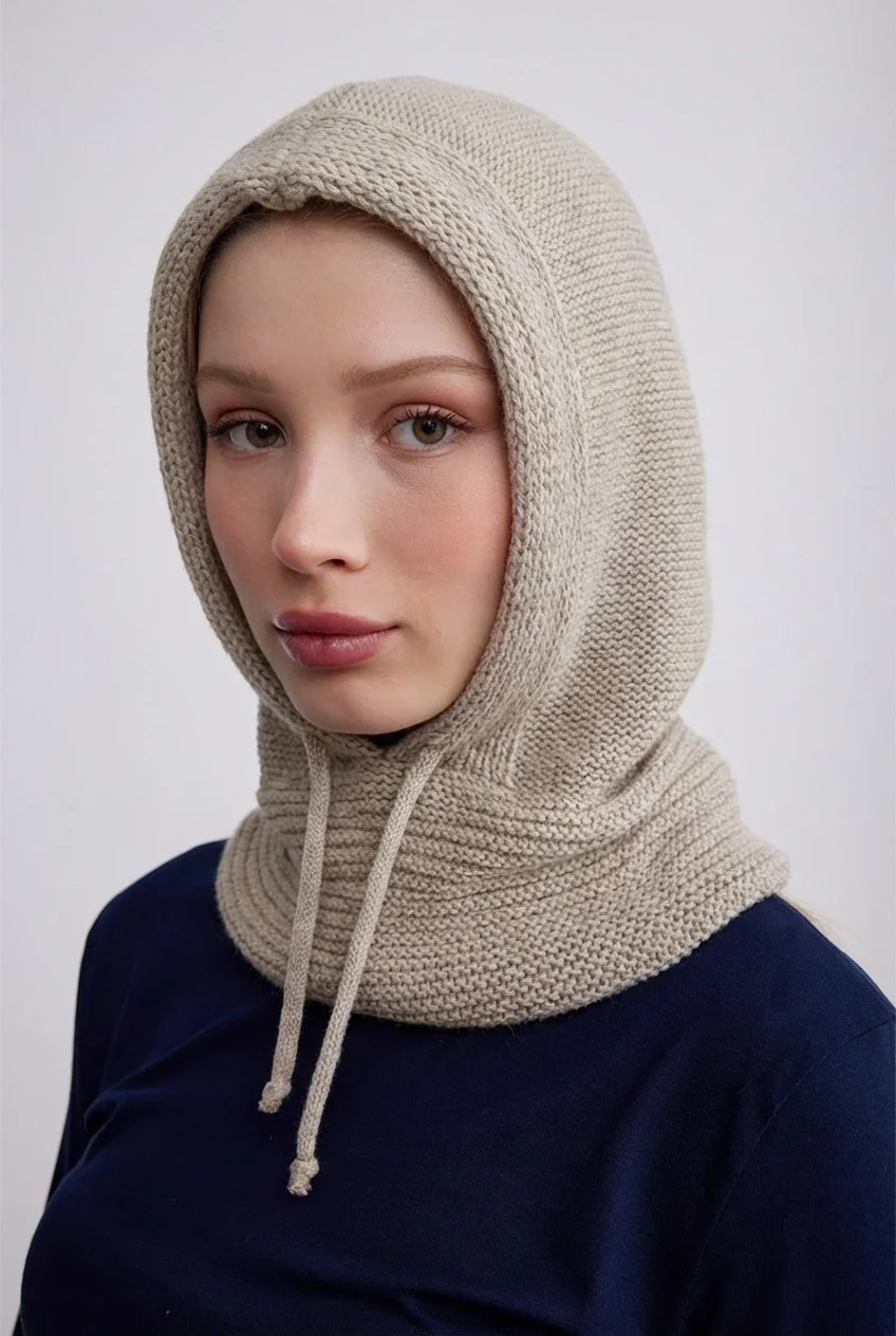 Triko Başlık Balaclava - 1