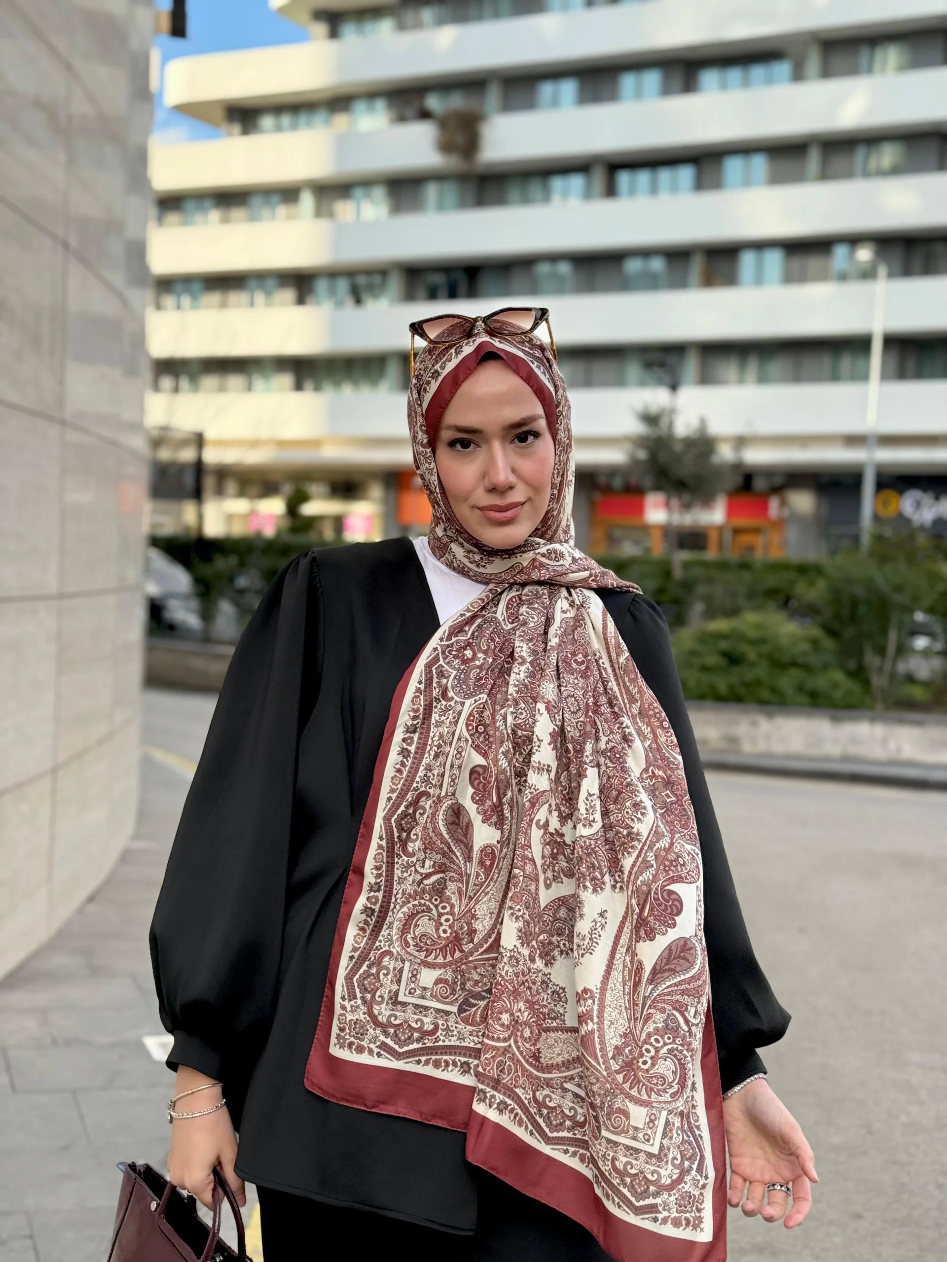 Ürgüp Model Retro Şal - Kahverengi
